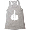 middle finger Racerback Tank
