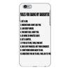 rules for dating my daughter shirt t shirt perfect father's gift iPhone 6 Plus/6s Plus Case