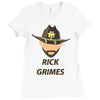 rick grimes walking dead Ladies Fitted T-Shirt