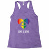 Love is Love Heart Racerback Tank