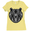 tiger zentangle Ladies Fitted T-Shirt