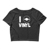 i love vinyl Crop Top
