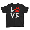 love dog paw Youth Tee