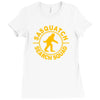 sasquatch tshirt bigfoot shirt funnyt shirt funny shirt cool t shirt a Ladies Fitted T-Shirt