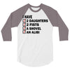 i have 2 daughter 3/4 Sleeve Shirt