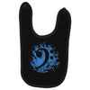 bass clef in blue Baby Bibs