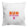 Bun in the Oven Throw Pillow