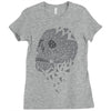 skull triangle Ladies Fitted T-Shirt