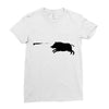 boar hunting Ladies Fitted T-Shirt