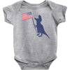 Patriotic T-Rex Baby Bodysuit