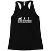 be nice to fat people bear chase funny pub joke Racerback Tank