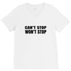 can't stop won't stop V-Neck Tee