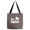 the dogfather  nerd retro der pate godfather fun Tote Bags