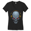 skull Women's V-Neck T-Shirt
