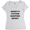 daddy future hunting buddy Women's Triblend Scoop T-shirt