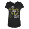 wine outside Maternity Scoop Neck T-shirt