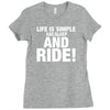 Eat Sleep Ride Ladies Fitted T-Shirt