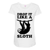 drop like a sloth Maternity Scoop Neck T-shirt