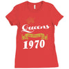 queens are born in 1970 Ladies Fitted T-Shirt