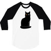 black cat 3/4 Sleeve Shirt