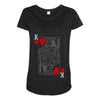 king of hearts playing card Maternity Scoop Neck T-shirt