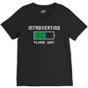 low battery introvert pun humor V-Neck Tee