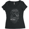 freedom Women's Triblend Scoop T-shirt
