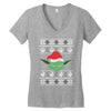 yoda ugly christmas sweater Women's V-Neck T-Shirt