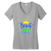 beach life Women's V-Neck T-Shirt