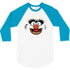 animal face 3/4 Sleeve Shirt