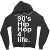 90's hip hop music Zipper Hoodie