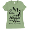 Going To The Mountains Is Going Home Ladies Fitted T-Shirt