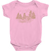 Camping Red Baby Bodysuit
