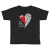 half of my heart is in heaven with my angel Toddler T-shirt