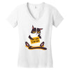 i dont want to job Women's V-Neck T-Shirt