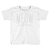 meow cute cat face Toddler T-shirt