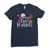 peace love rabbits Ladies Fitted T-Shirt