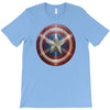 cotton captain america shield distressed, ideal gift or present T-Shirt