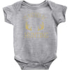 i'd rather be hunting deer antlers ammo hunt gear merica cool Baby Onesie
