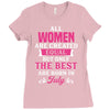All Women Are Created Equal But Only The Best Are Born In July Ladies Fitted T-Shirt