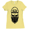 skate skull Ladies Fitted T-Shirt