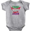 straight outta arkham Baby Onesie