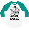 You Cant Scare Me I am Biker Uncle 3/4 Sleeve Shirt