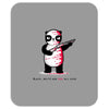 black, red and white Mousepad