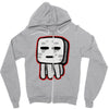 minecraft ghast drawing Zipper Hoodie