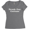 drunk guy costume Women's Triblend Scoop T-shirt