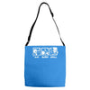 v4 eat sleep grill Adjustable Strap Totes