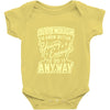 old enough young enough Baby Onesie