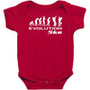 evolution of ska funny Baby Bodysuit
