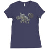 overwatch reinhardt cute Ladies Fitted T-Shirt